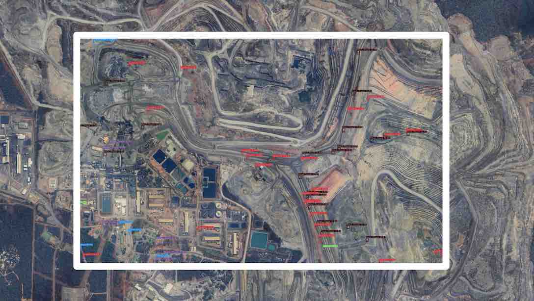 Satellite data analytics for rare earths
